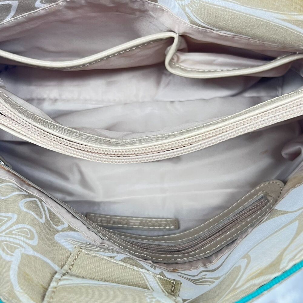 Tommy Hilfiger Striped Canvas Shoulder Bag Beige Coastal Preppy Boho - Picture 7 of 16